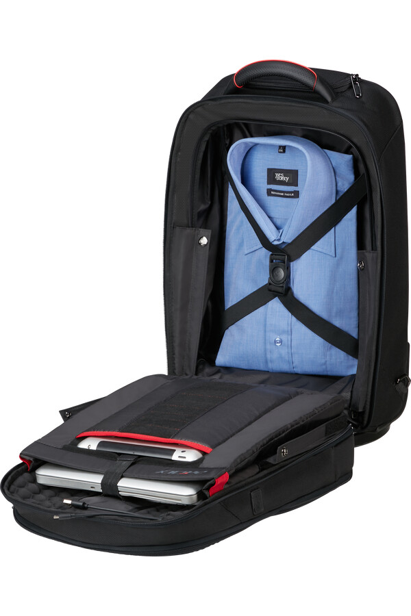 pro-dlx 6 pc-veske med hjul 173 tommer svart