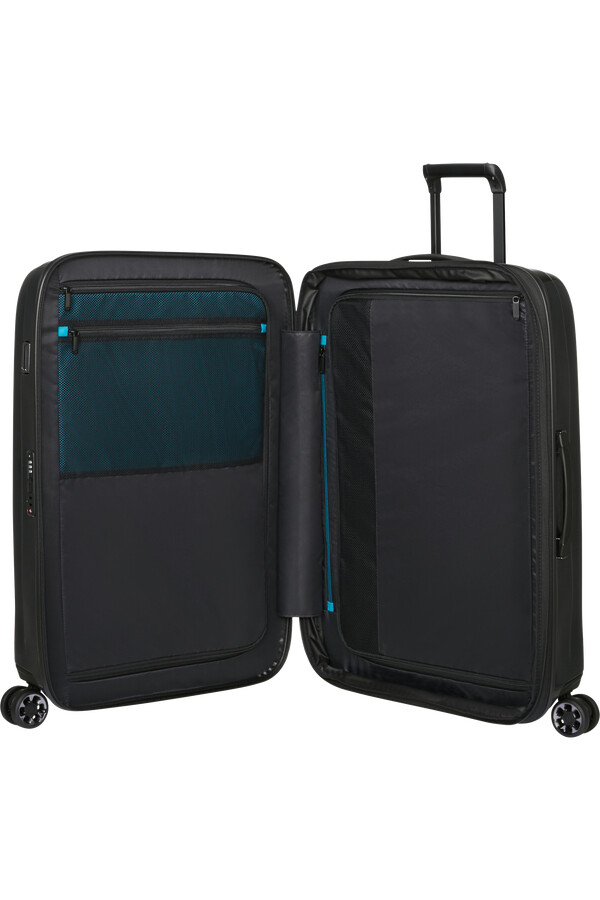 nexis koffert med utvidbar veske 4 hjul 70 cm onyx black