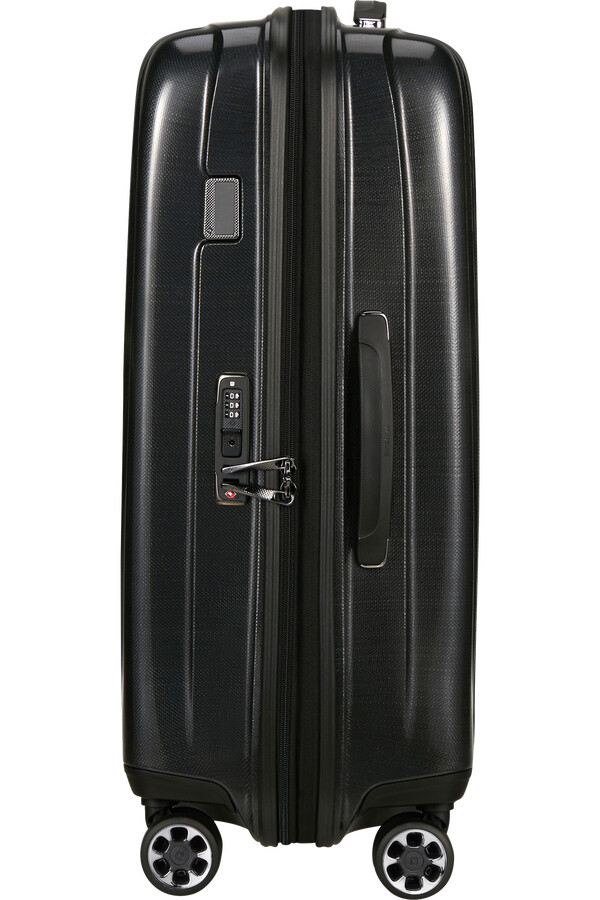 nexis koffert med utvidbar veske 4 hjul 70 cm onyx black
