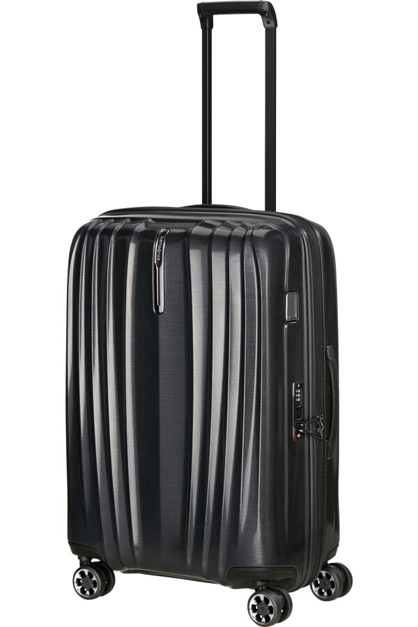 nexis koffert med utvidbar veske 4 hjul 70 cm onyx black