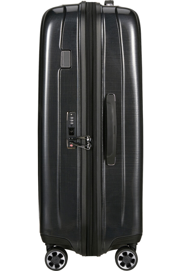 nexis koffert med utvidbar veske 4 hjul 76 cm onyx black