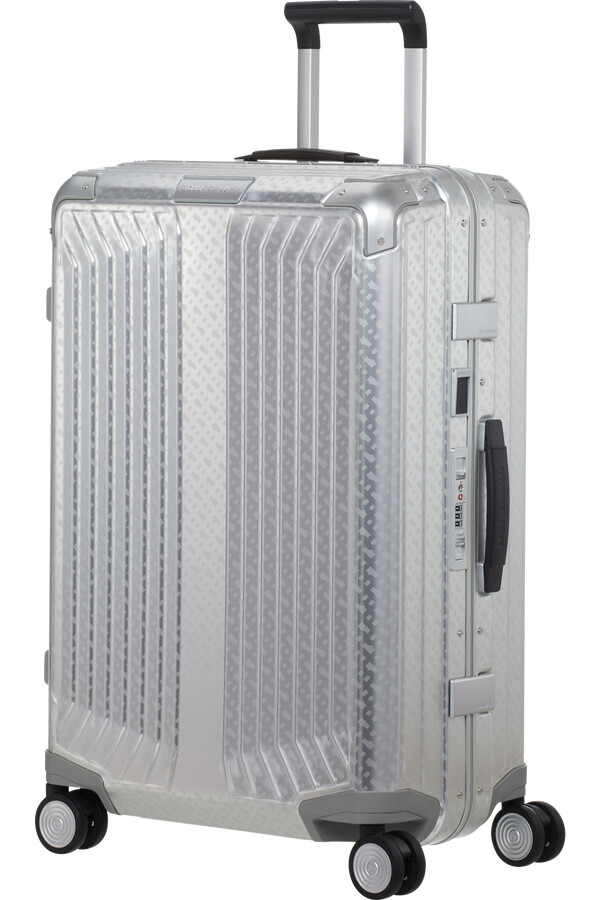 boss samsonite koffert med 4 hjul 69 cm aluminiumsmonogram