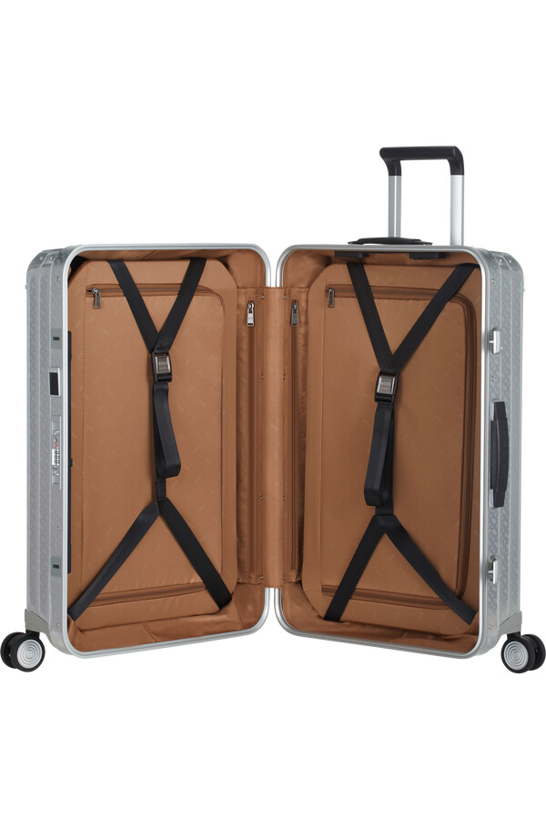 boss samsonite koffert med 4 hjul 69 cm aluminiumsmonogram