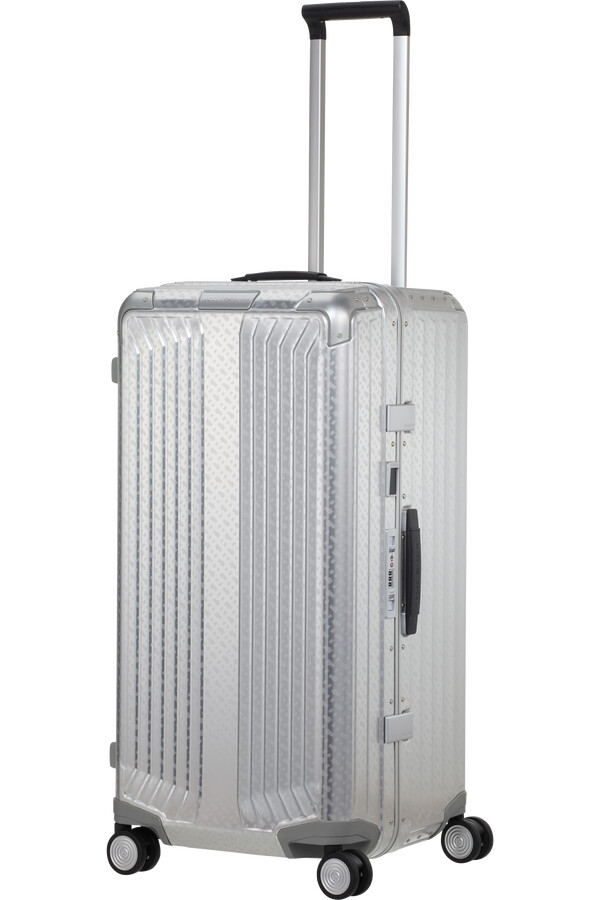 boss samsonite koffert med 4 hjul 80 cm aluminiumsmonogram