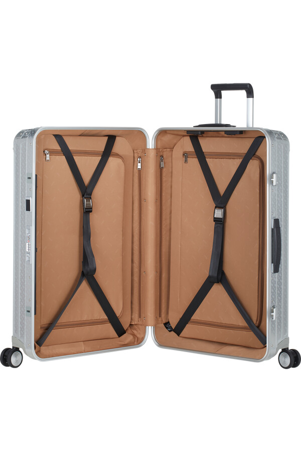 boss samsonite koffert 4 hjul 76 cm aluminiumsmonogram