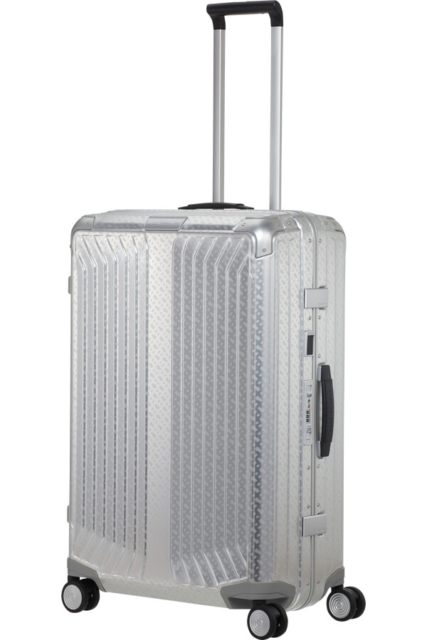 boss samsonite koffert 4 hjul 76 cm aluminiumsmonogram