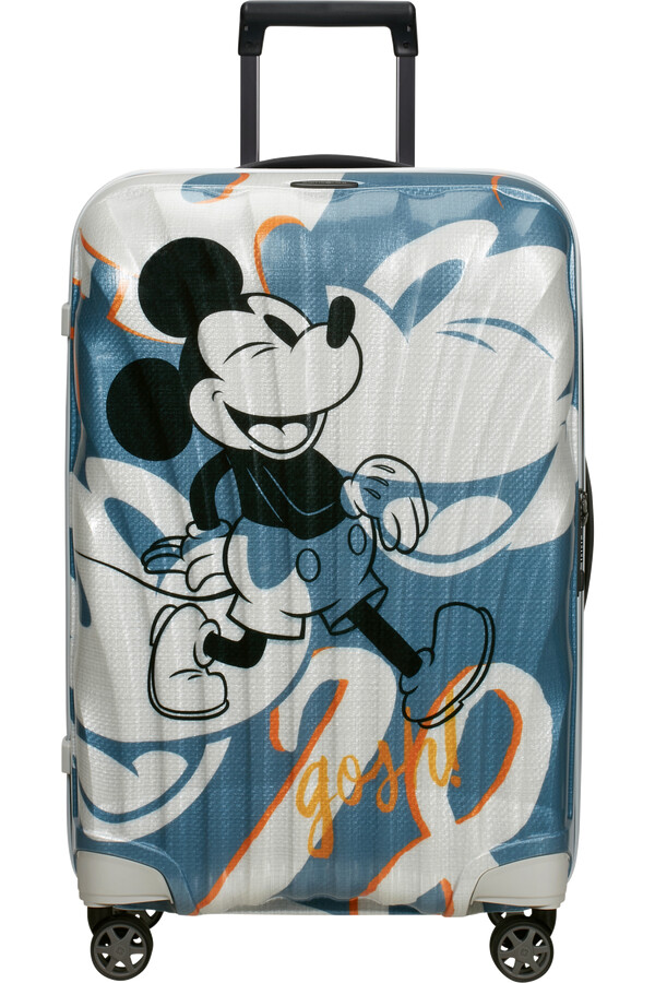 c-lite disney koffert med 4 hjul 69 cm mikke mus