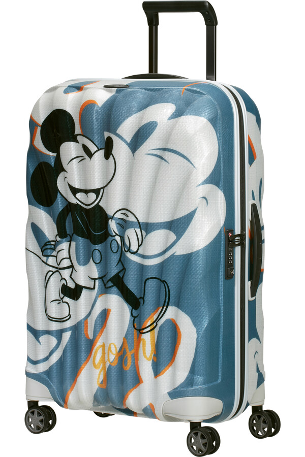 c-lite disney koffert med 4 hjul 69 cm mikke mus