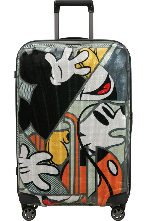 c-lite disney koffert med 4 hjul 69 cm mikke muse