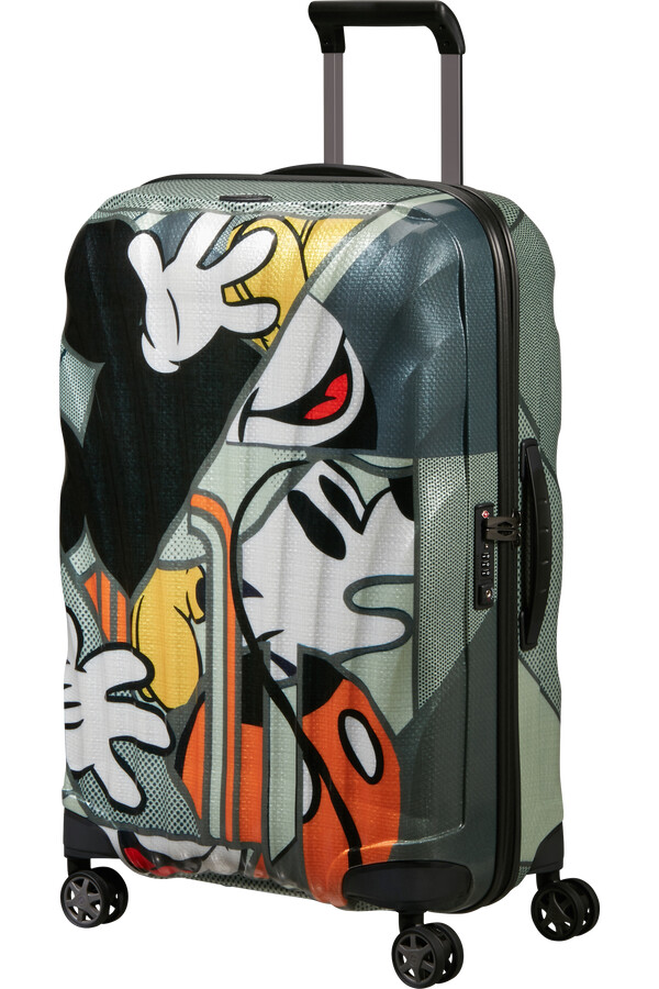 c-lite disney koffert med 4 hjul 69 cm mikke muse