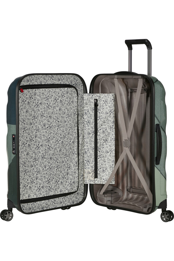 c-lite disney koffert med 4 hjul 69 cm mikke muse
