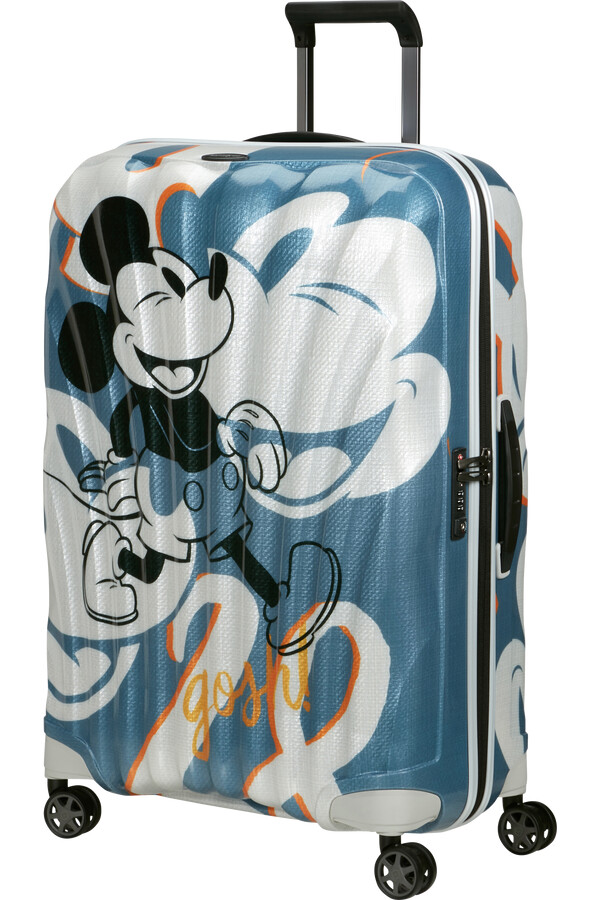 c-lite disney koffert med 4 hjul 75 cm mickey mouse