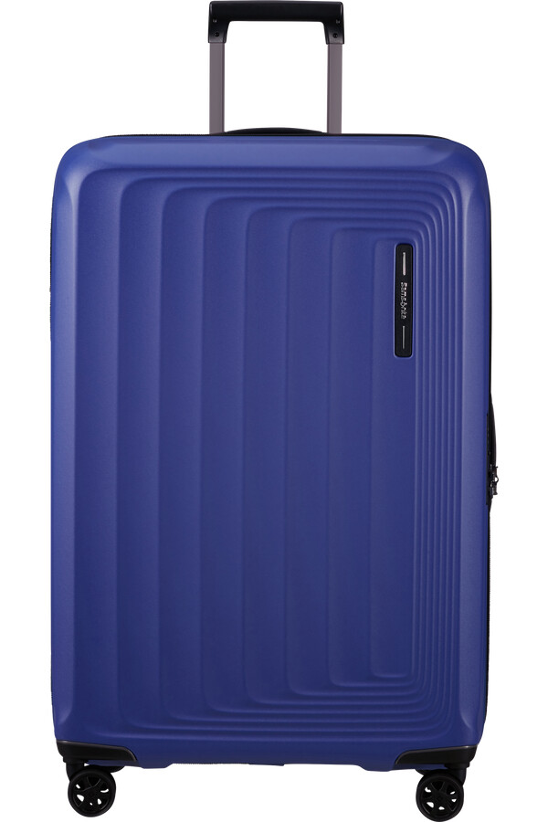 nuon koffert med utvidbar veske 4 hjul 75 cm matt nautical blue