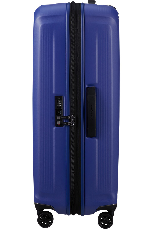 nuon koffert med utvidbar veske 4 hjul 75 cm matt nautical blue