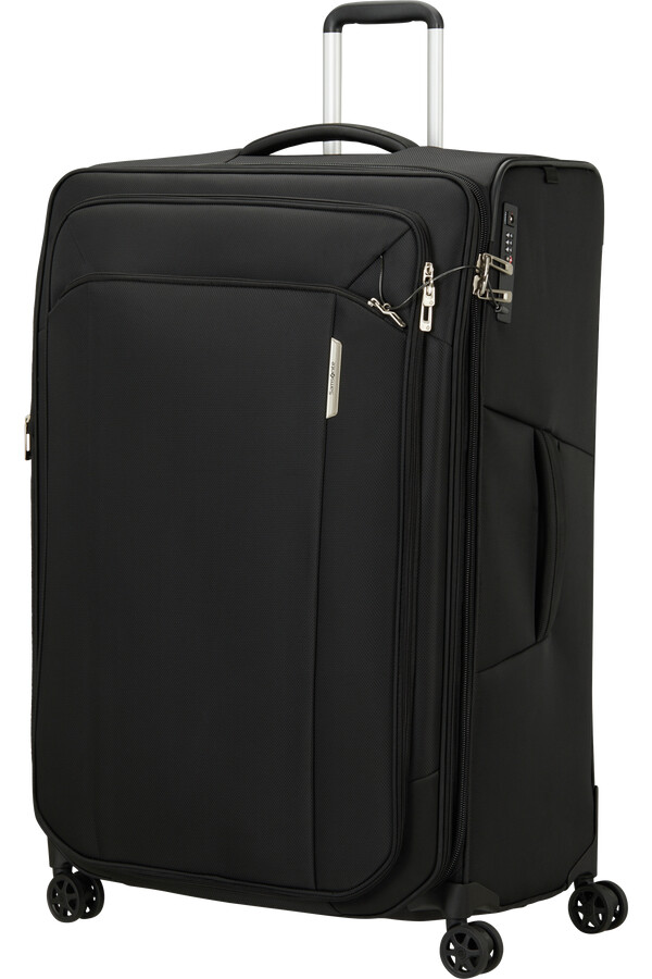 respark koffert med utvidbar veske 4 hjul 82 cm ozone black