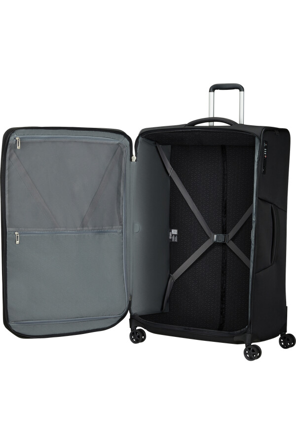 respark koffert med utvidbar veske 4 hjul 82 cm ozone black