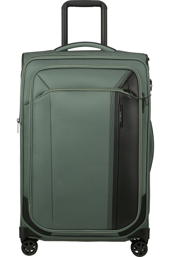 respark koffert med utvidbar veske 4 hjul 67 cm light sage