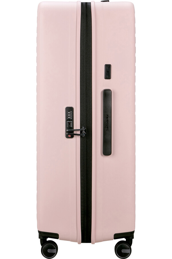 restackd koffert med utvidbar design 4 hjul 81 cm rosa