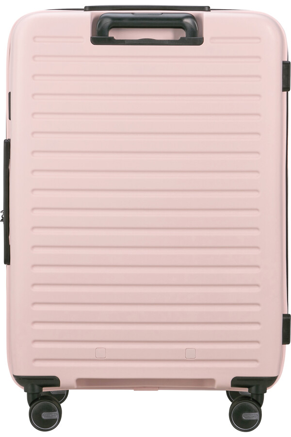 restackd koffert med utvidbar veske 4 hjul 68 cm rosa