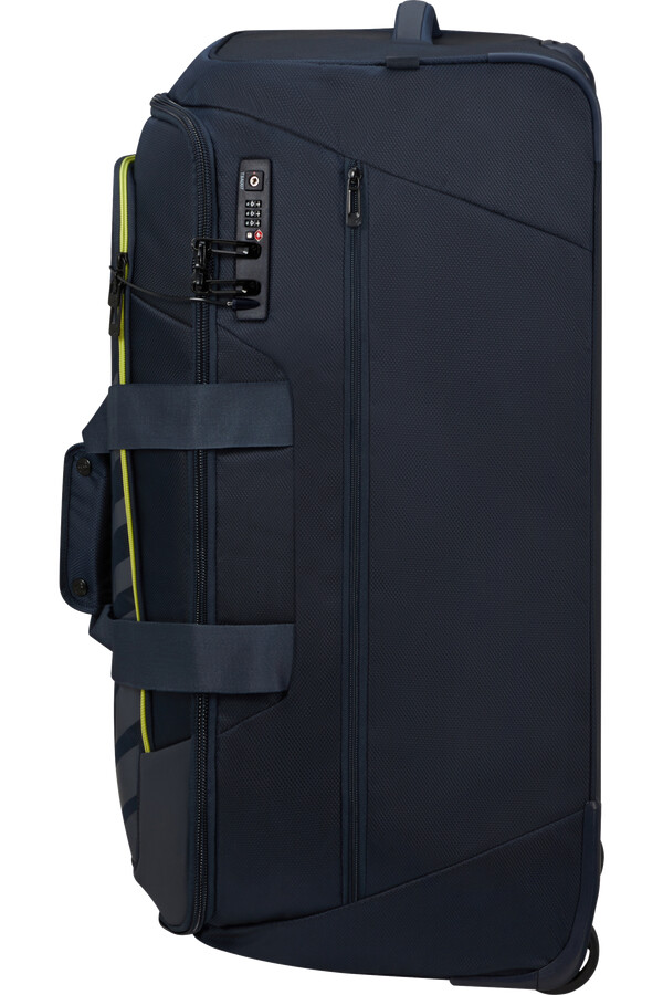 respark duffelbag med hjul 74 cm midnattsblålime