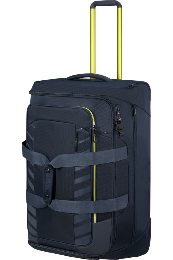respark duffelbag med hjul 74 cm midnattsblålime