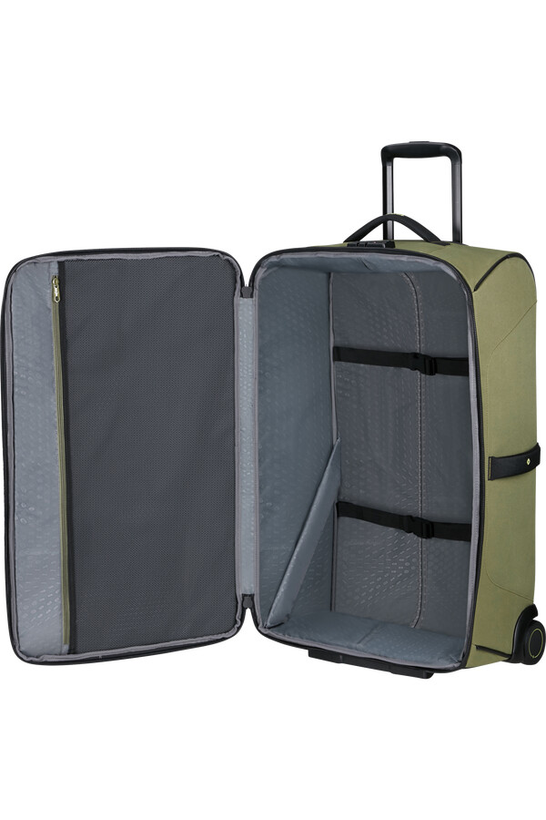 ecodiver duffelbag med hjul 67 cm vokset wasabi