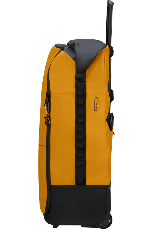ecodiver sammenleggbar reisebag med hjul 4-i-1 gul