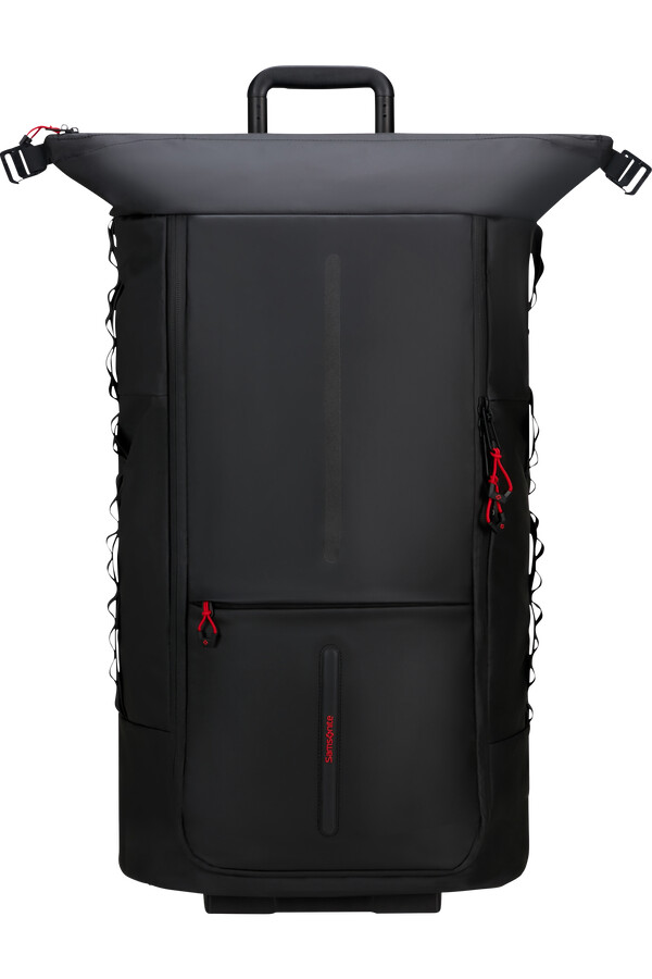 ecodiver sammenleggbar duffelbag med hjul 4-i-1 svart
