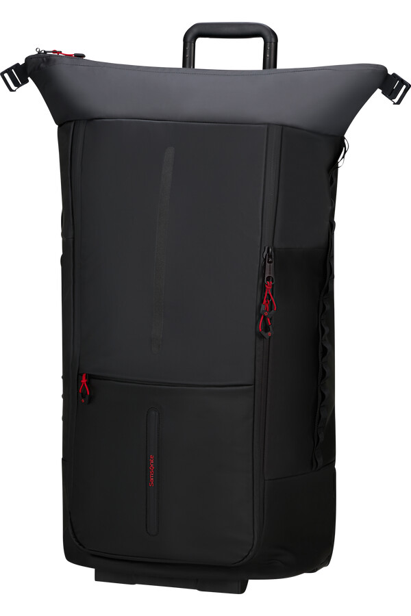 ecodiver sammenleggbar duffelbag med hjul 4-i-1 svart