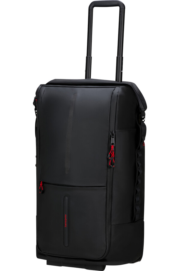 ecodiver sammenleggbar duffelbag med hjul 4-i-1 svart