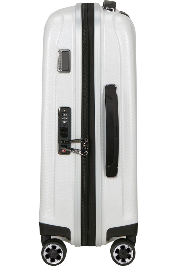 nexis spinner utvidbar 4 hjul 55 cm bomull hvit