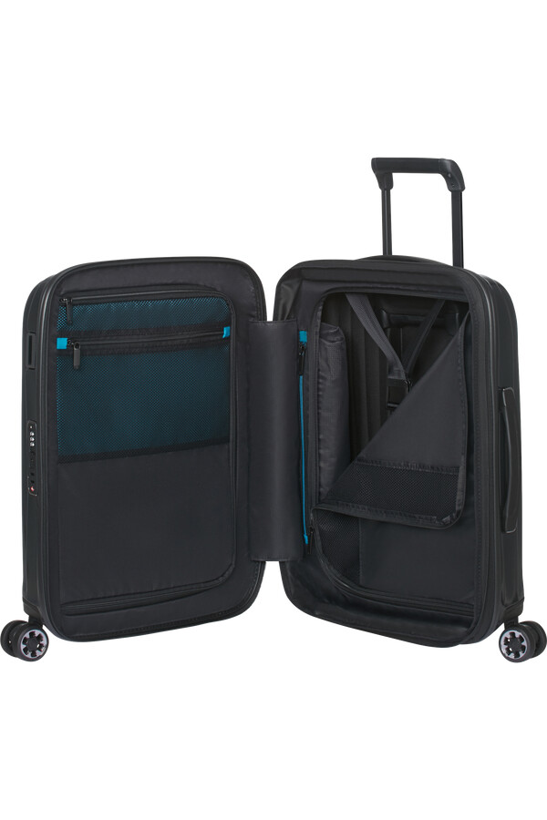 nexis koffert med utvidelsesfunksjon 4 hjul 55 cm onyx black