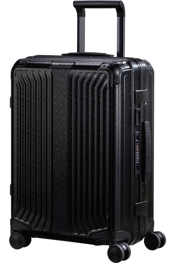 boss samsonite koffert 4 hjul 55 cm grafittmonogram