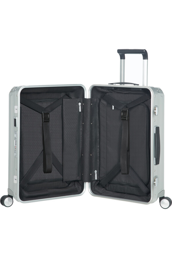 lite-box alu-koffert 4 hjul 55 cm aluminium