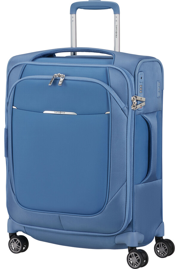 re-lite koffert med utvidbar veske 4 hjul 55 cm capri blue