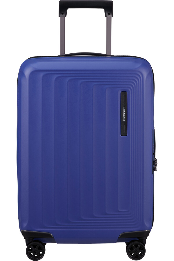 nuon koffert med utvidbar veske 4 hjul 55 cm matt nautical blue