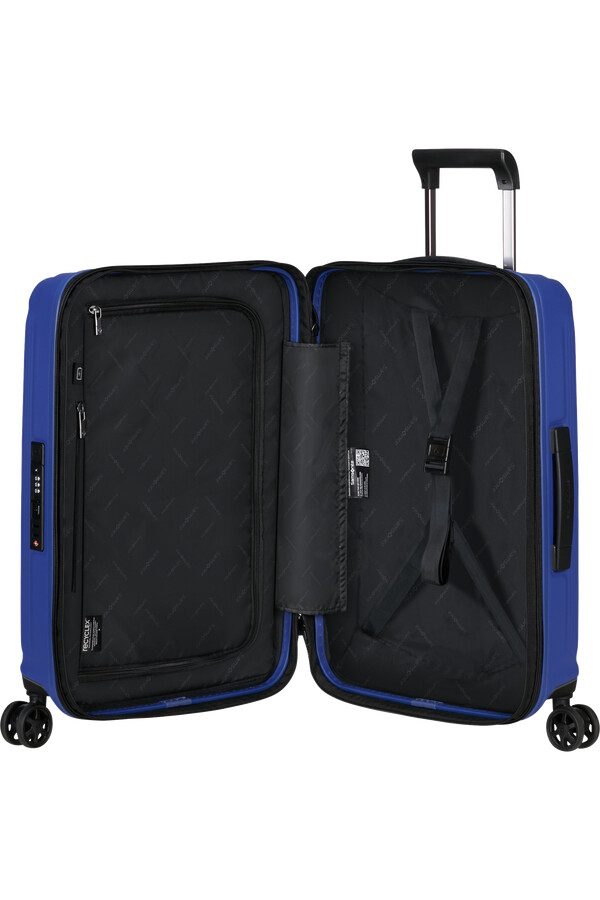 nuon koffert med utvidbar veske 4 hjul 55 cm matt nautical blue
