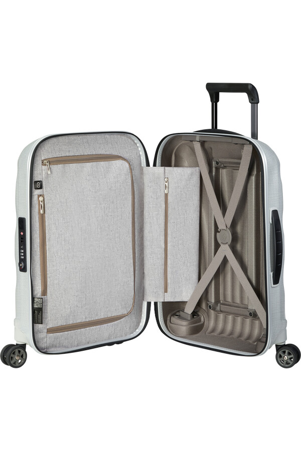 c-lite koffert med 4 hjul 55 cm off white