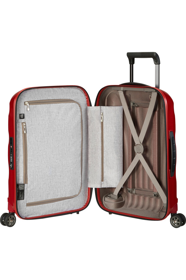 c-lite koffert med 4 hjul 55 cm chili red