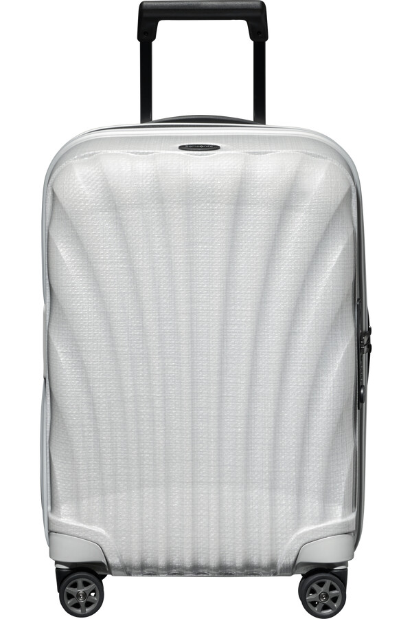 c-lite koffert med utvidbar veske 4 hjul 55 cm off white