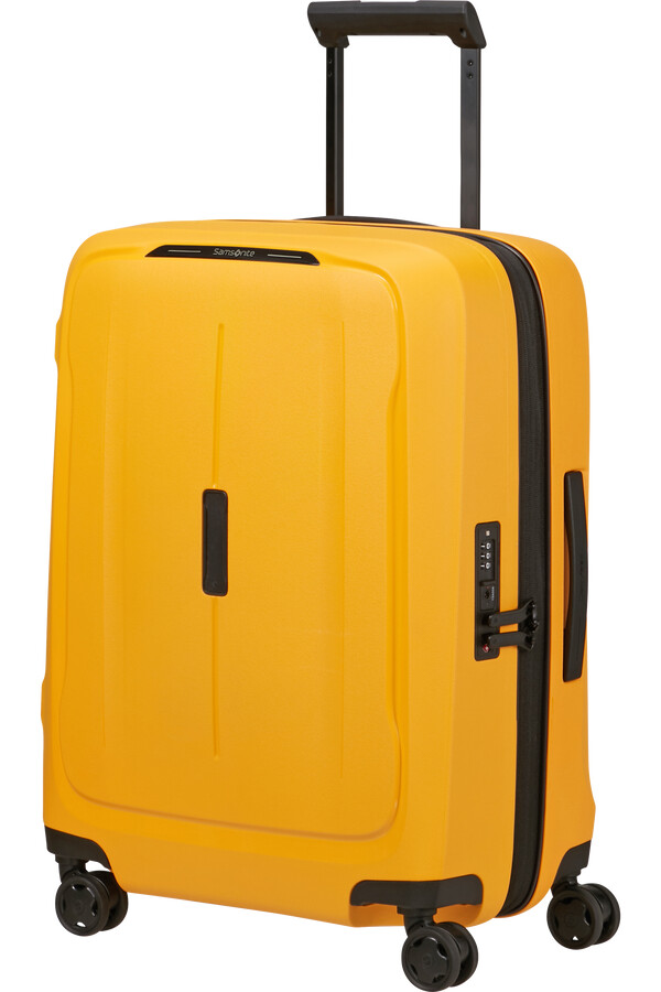 essens koffert med utvidbar veske 4 hjul 55 cm radiant yellow