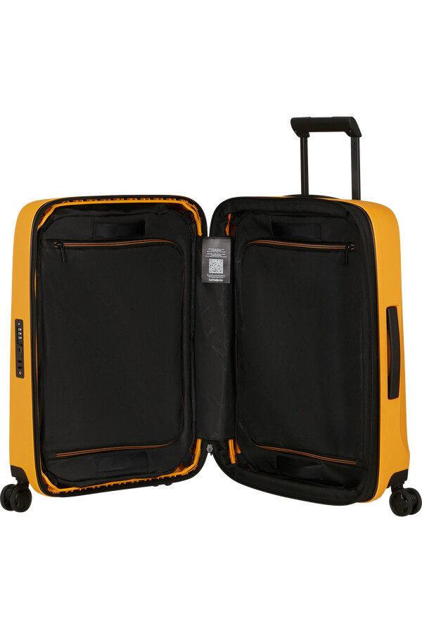 essens koffert med utvidbar veske 4 hjul 55 cm radiant yellow