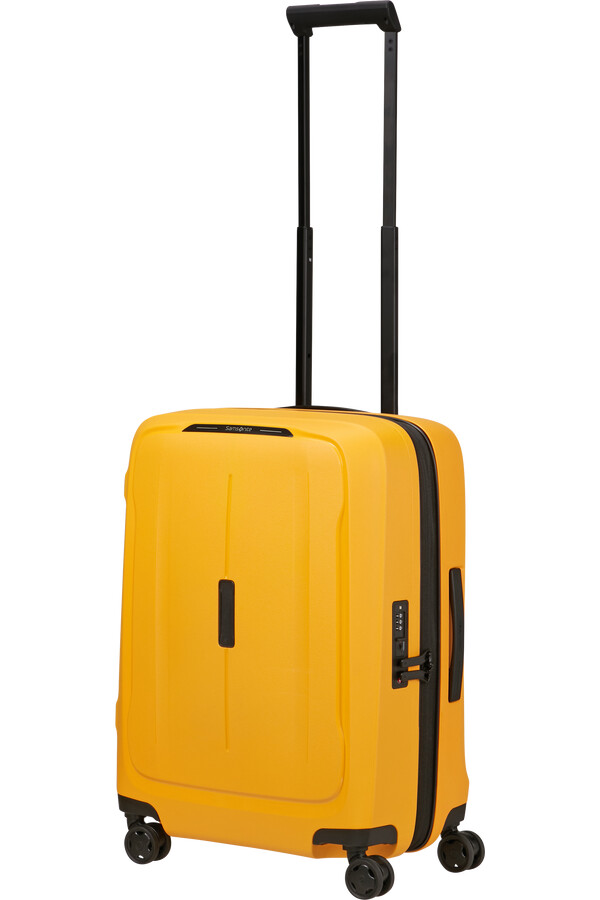 essens koffert med utvidbar veske 4 hjul 55 cm radiant yellow