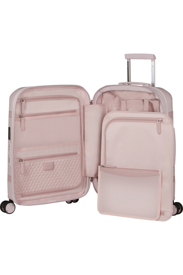 image spinner utvidbar 4 hjul 55 cm rosa