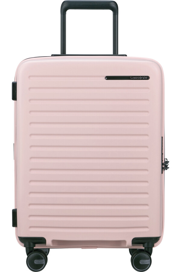 restackd koffert med utvidbar veske 4 hjul 55 cm rosa