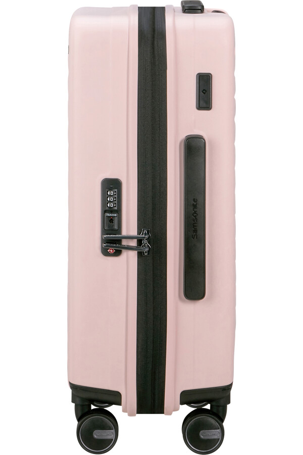 restackd koffert med utvidbar veske 4 hjul 55 cm rosa
