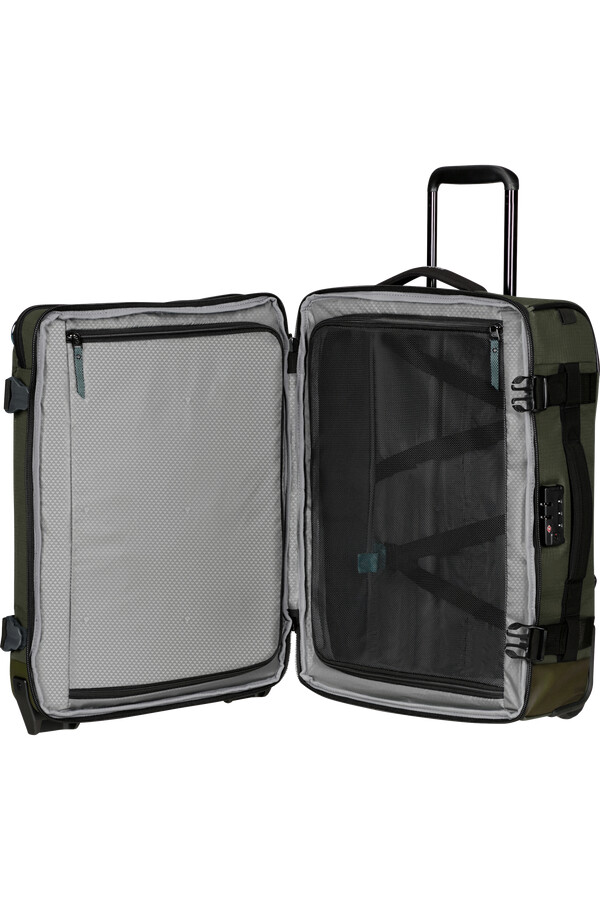 roadseeker duffel med hjul 55 cm ryggsekk mørk olivengrønn