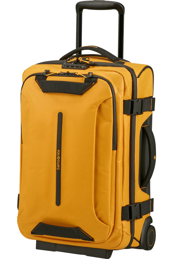 ecodiver duffelbag med hjul dobbel ramme 55 cm gul