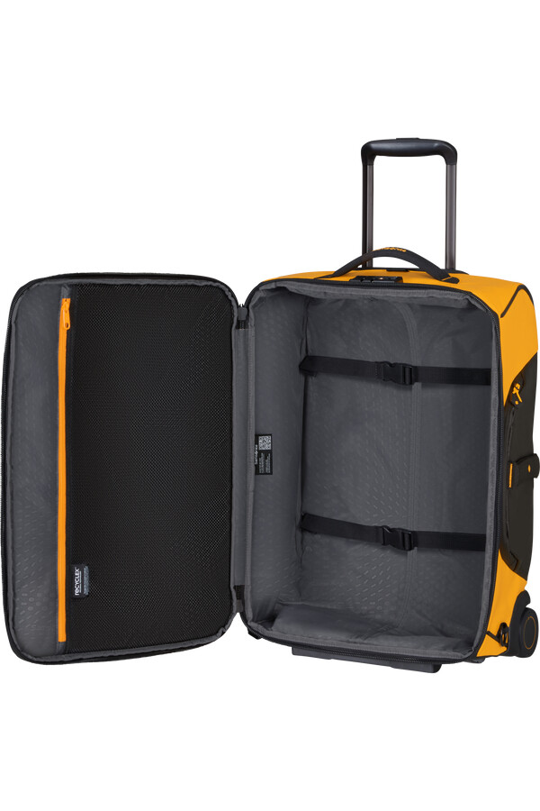 ecodiver duffelbag med hjul ryggsekk 55 cm gul