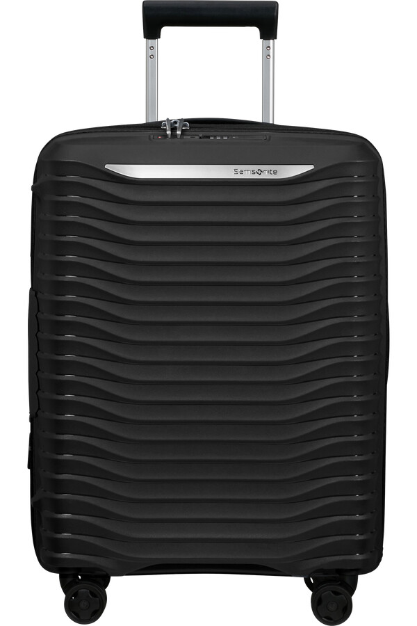 upscape koffert med utvidbar veske 4 hjul 55 cm svart